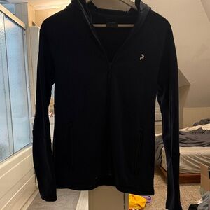 Peak Performance Navy Blue Zip-Up Hoodie